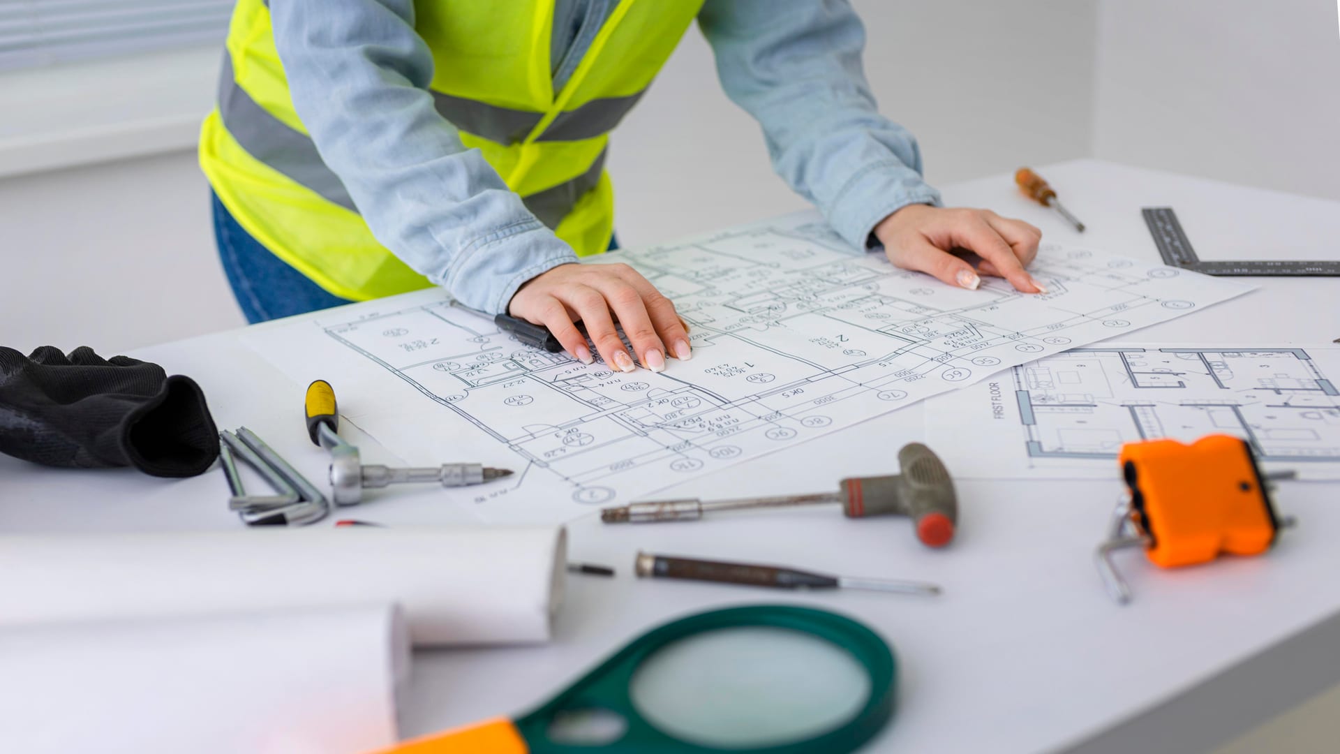 Female engineer at work